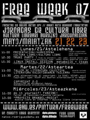 Free week: Jornadas de cultura libre
